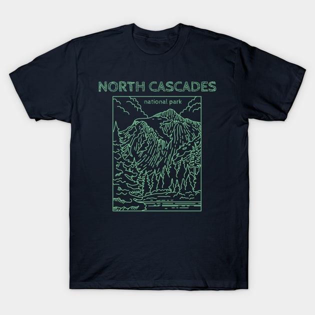 North Cascades National Park T-Shirt by Souls.Print